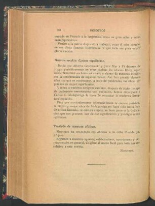 Nuestra sección "Letras españolas"