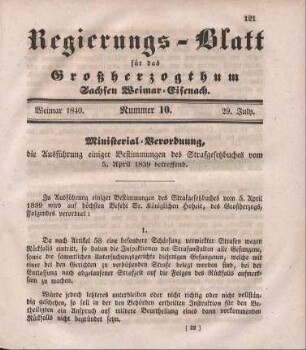 Nr. 10 : 29. July 1840