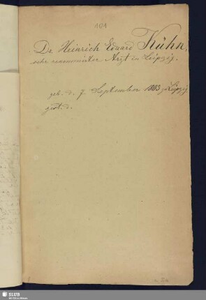 101. Kühn, Heinrich Eduard