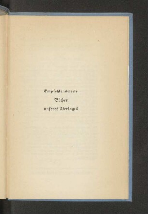 Empfehlenswerte Bücher unseres Verlages