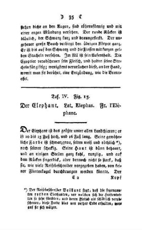 ¬Der¬ Elephant : Taf. IV, Fig. 15