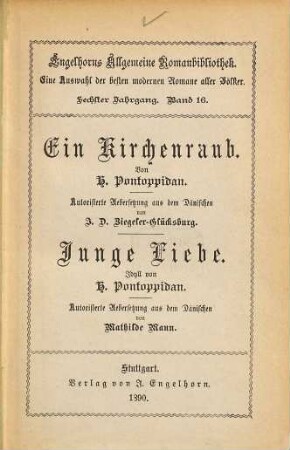 Ein Kirchenraub