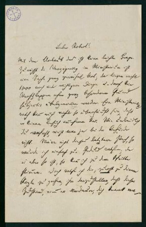 Brief vom 5. November 1878