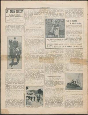 [Varias notas acerca de la Primera Guerra Mundial]
