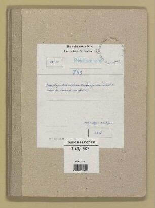 Einladung ausländischer Persönlichkeiten: Bd. 1