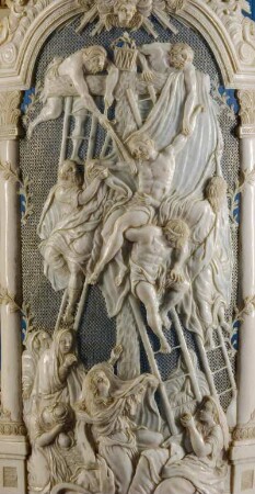 Frankreich. Haute Normandie. Seine Maritime. Dieppe. Chateau Musee. Elfenbeinschnitzerei