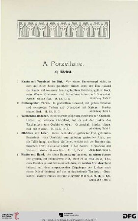 Porzellane (Nr. 1-48)