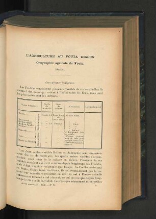 L'agriculture au Fouta Dialon