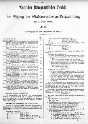 No. 21, 5. Juni 1902