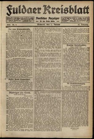 Ausgabe vom Mittwoch, den 07. Januar 1920.