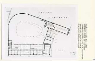 Geschäftshaus am Ku-damm, Berlin-Charlottenburg (Diplomarbeit bei Kurt Dübbers): Grundriss Kellergeschoss 1:100