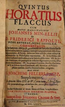 Quintus Horatius Flaccus