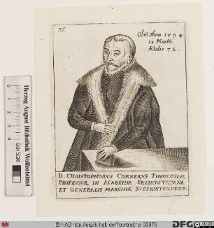 Bildnis Christoph Cornerus (eig. Körner)