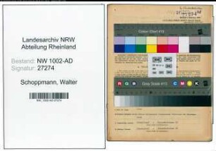 Entnazifizierung Walter Schoppmann, geb. 04.11.1904 (Amtmann)