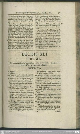 Decisio XLI. De crimine fractae urphedae, non egrediendo e territorio interdicto, prima vice admisso