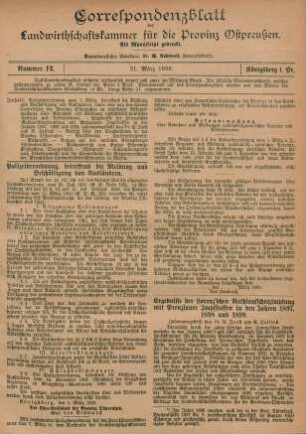 Nummer 12. 21. März 1900.