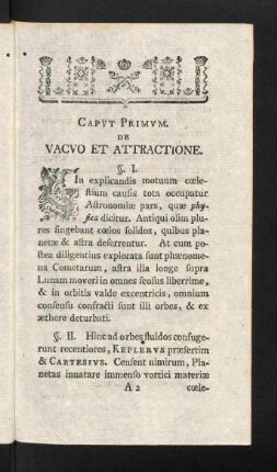 3-31, Caput Primum