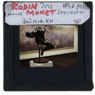 Rodin, Iris,Monet, Seerosenteich mit Schwertlilien (Zürich, Kunsthaus)