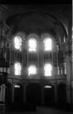 Neresheim: Orgelwand der Abteikirche