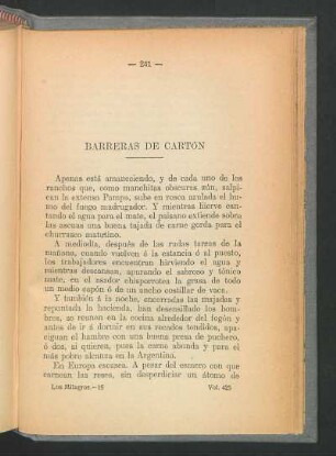 Barreras de cartón