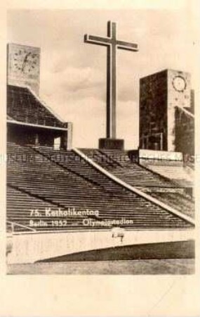 Das Olympiastadion in Berlin zum 75. Katholikentag