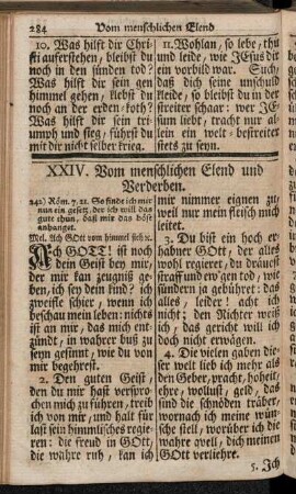 XXIV. Vom menschlichen Elend und Verderben.