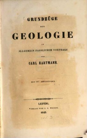 Grundzüge der Geologie : in allgemein fasslichem Vortrage