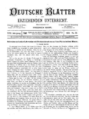 Sokrates und seine Lehrweise mit Rücksichtnahme auf den Planetonischen Menon