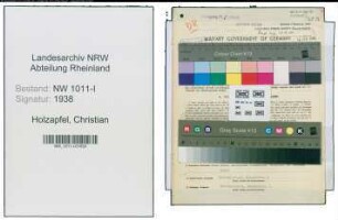 Entnazifizierung Christian Holzapfel , geb. 21.12.1891 (Oberstadtsekretaer)