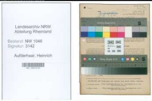 Entnazifizierung Heinrich Aufderhaar , geb. 08.12.1876 (Lohndrescher)