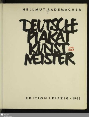 Deutsche Plakatkunst und ihre Meister