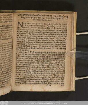 Von zweyen Finsternissen dieses 1602. Jars/ Auch von Krieg und allerley Uneinigkeit/ und Kranckheiten unter den Menschen in gemein.