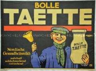 Werbeplakat für Milch der Meierei Bolle