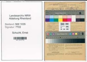 Entnazifizierung Ernst Schucht , geb. 12.01.1899 (Maschinentechniker)