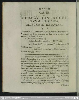 Cap. III. De Consecutione Accentuum Prosaica, Regulari Et Irregulari