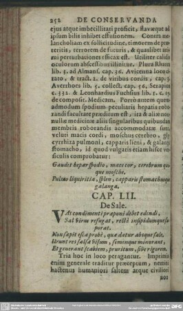 Cap. LII. De Sale