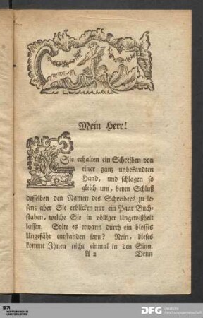 Schreiben von dem wahren GOtt.
