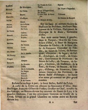 Extrait des registres de parlement du lundy vingt-deuxième jour de fevrier mil sept cens vingt-trois du matin