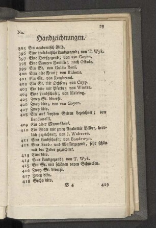 Handzeichnungen.