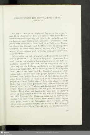 Überspannung Des Zentralismus Durch Joseph II.