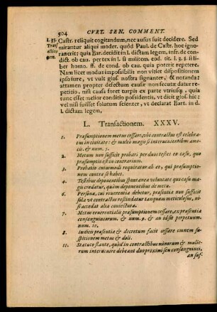 L. Transactionem. XXXV.