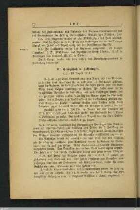 III. Grenzschutz in Lothringen
