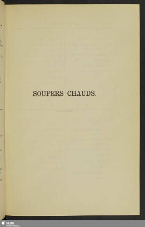 Soupers chauds