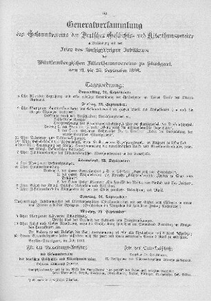 Generalversammlung des Gesammtvereins der Deutschen Geschichts- und Alterthumsvereine