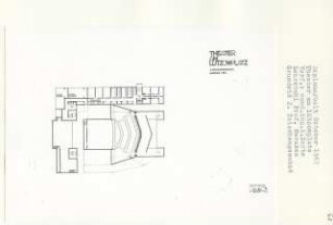 Theater am Lützowplatz, Berlin-Tiergarten (Diplomarbeit bei Bernhard Hermkes): Grundriss 2. Zwischengeschoss 1:200