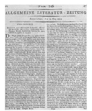 Meiners, C.: Grundriß der Ethik, oder Lebens-Wissenschaft. Hannover: Helwing 1801