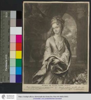 Maria De Wilde Iacobi Filia / Pet: Schenk fec: et exc: Amsteld: cum Priv. ; David Hoogstratanus