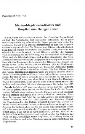Marien-Magdalenen-Kloster und Hospital zum Heiligen Geist