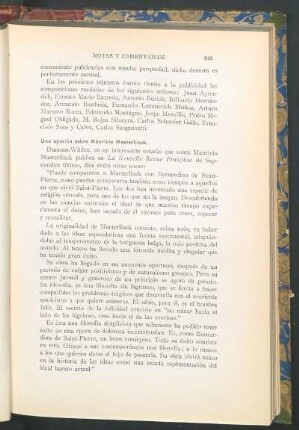 Una opinión sobre Mauricio Maeterlinck