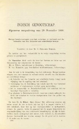Vergadering van 28 November 1898